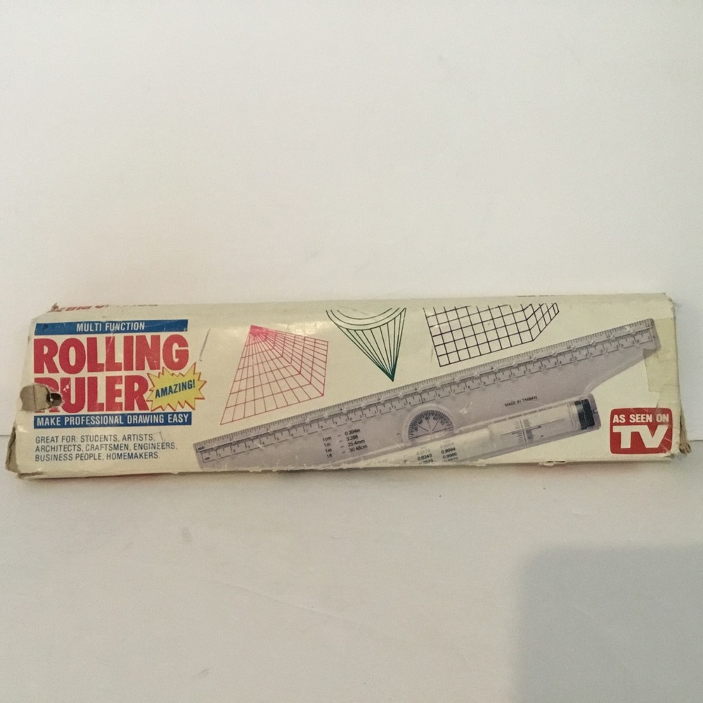 Rolling ruler. As seen on TV